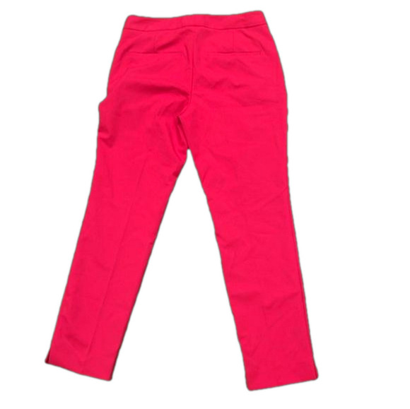 Zara Sz 2 Fuchsia pink flat  front ankle pants with pockets - Picture 3 of 10